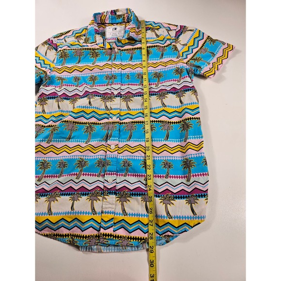 Cactus menswear bright hawaiin themed button up size medium M EUC ^ - Picture 7 of 8